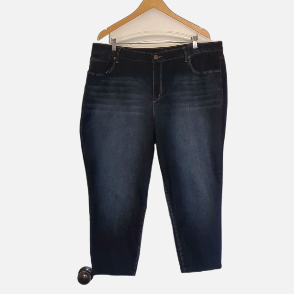 1822 Denim Jeans 24W Nordstrom's High rise Dark Wash Adrianna Stretch Plus  NWOT